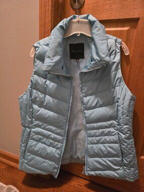 Talbots light teal vest size large